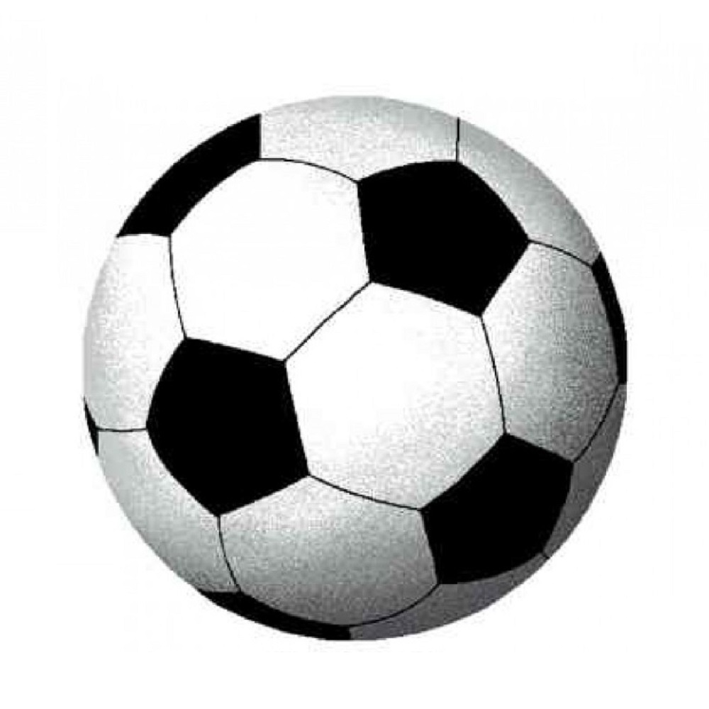 Covoras camera copii Davo Pro Fotbal, nylon, rotund, alb/negru, 65x65cm, cod 33020 33020